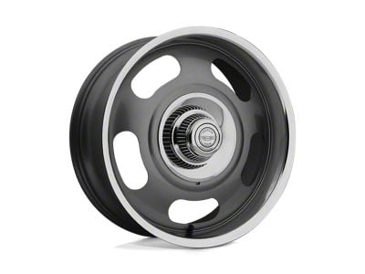 American Racing VN506 Mag Gray Center with Polished Lip Wheel; 17x9; 12mm Offset (07-18 Jeep Wrangler JK)