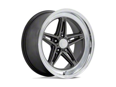 American Racing Groove Anthracite with Diamond Cut Lip Wheel; 20x10; 6mm Offset (18-24 Jeep Wrangler JL)