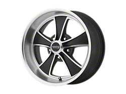 American Racing Mach 5 Satin Black Machined Wheel; 17x8; 0mm Offset (97-06 Jeep Wrangler TJ)