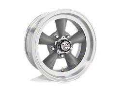 American Racing Torq Thrust D Gray with Machined Lip Wheel; 16x8; -12mm Offset (97-06 Jeep Wrangler TJ)