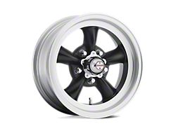 American Racing Torq Thrust D Satin Black with Machined Lip Wheel; 15x8; 1mm Offset (97-06 Jeep Wrangler TJ)