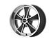 American Racing Mach 5 Satin Black Machined Wheel; 17x8; 0mm Offset (87-95 Jeep Wrangler YJ)