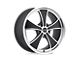 American Racing Mach 5 Satin Black Machined Wheel; 18x9; 38mm Offset (87-95 Jeep Wrangler YJ)