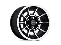 American Racing Vector Satin Black Machined Wheel; 15x7; 0mm Offset (87-95 Jeep Wrangler YJ)