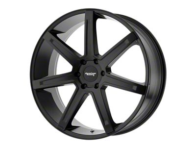 American Racing Revert Satin Black Milled 6-Lug Wheel; 22x9.5; 38mm Offset (16-24 Titan XD)