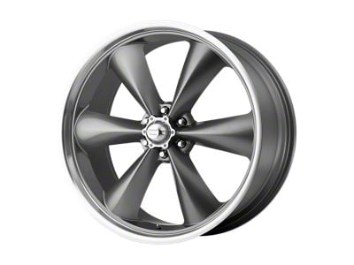 American Racing Torq Thrust ST Magnesium Gray with Machined Lip 6-Lug Wheel; 20x8.5; 19mm Offset (16-24 Titan XD)