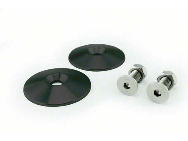 American Trail Products Hood Snub Delete Washer Kit; Black (97-18 Jeep Wrangler TJ & JK)