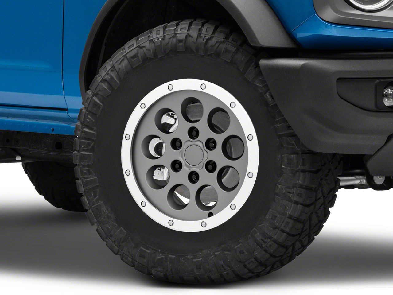 American Trucks Wheels Bronco Gen1 Raptor Beadlock Style Charcoal 6 Lug Wheel 17x85 34mm 2804