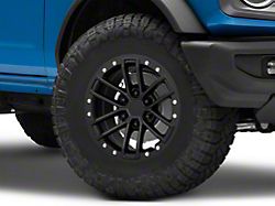 American Trucks Wheels Raptor Beadlock Style Matte Black 6-Lug Wheel; 17x8.5; 34mm Offset (22-24 Bronco Raptor)