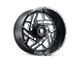 American Truxx Cosmos Gloss Black Milled 6-Lug Wheel; 24x14; -76mm Offset (03-09 4Runner)