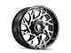 American Truxx Destiny Gloss Black Machined 6-Lug Wheel; 24x14; -76mm Offset (03-09 4Runner)