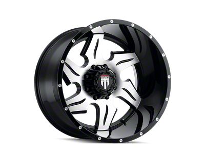 American Truxx Ninja Gloss Black Machined 6-Lug Wheel; 22x14; -76mm Offset (03-09 4Runner)