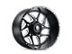 American Truxx Sweep Satin Black Milled 6-Lug Wheel; 24x14; -76mm Offset (03-09 4Runner)