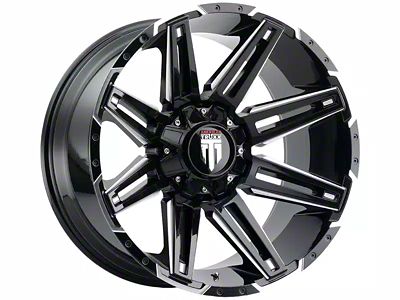 American Truxx Boom Satin Black Milled 6-Lug Wheel; 18x9; -12mm Offset (04-15 Titan)