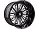 American Truxx Butcher Gloss Black Milled 6-Lug Wheel; 20x10; -24mm Offset (04-15 Titan)