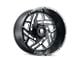 American Truxx Cosmos Gloss Black Milled 6-Lug Wheel; 24x14; -76mm Offset (04-15 Titan)