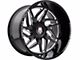 American Truxx Goliath Gloss Black Milled 6-Lug Wheel; 20x9; -12mm Offset (04-15 Titan)