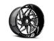 American Truxx Goliath Gloss Black Milled 6-Lug Wheel; 22x12; -44mm Offset (04-15 Titan)