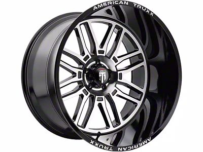 American Truxx Restless Gloss Black Machined 6-Lug Wheel; 20x10; -25mm Offset (04-15 Titan)