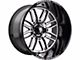 American Truxx Restless Gloss Black Machined 6-Lug Wheel; 20x10; -25mm Offset (04-15 Titan)