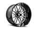 American Truxx Restless Gloss Black Machined 6-Lug Wheel; 24x14; -76mm Offset (04-15 Titan)