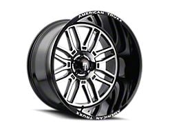 American Truxx Restless Gloss Black Milled 6-Lug Wheel; 22x12; -44mm Offset (04-15 Titan)