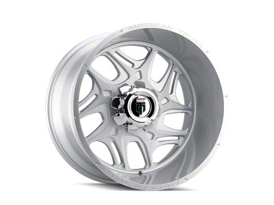 American Truxx Sweep Brushed Milled 6-Lug Wheel; 24x14; -76mm Offset (04-15 Titan)