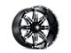 American Truxx Lonestar Gloss Black Machined 5-Lug Wheel; 22x12; -44mm Offset (07-13 Tundra)