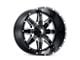 American Truxx Lonestar Satin Black Milled 5-Lug Wheel; 22x12; -44mm Offset (07-13 Tundra)