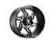 American Truxx Spurs Satin Black Milled 5-Lug Wheel; 24x14; -76mm Offset (07-13 Tundra)