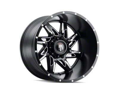 American Truxx Spyder Satin Black Milled 5-Lug Wheel; 22x14; -76mm Offset (07-13 Tundra)