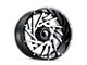 American Truxx Web Gloss Black Machined 5-Lug Wheel; 20x12; -44mm Offset (07-13 Tundra)