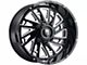 American Truxx Blade Satin Black Milled 6-Lug Wheel; 20x10; -24mm Offset (10-24 4Runner)