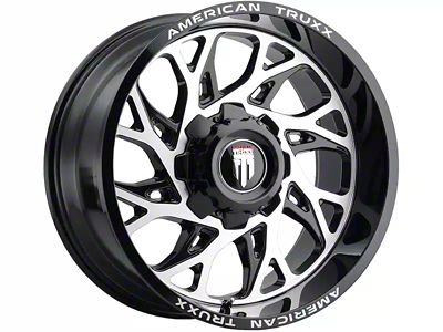 American Truxx Destiny Gloss Black Machined 6-Lug Wheel; 20x12; -44mm Offset (2024 Tacoma)