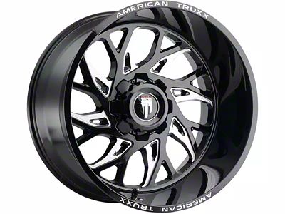 American Truxx Destiny Gloss Black Milled 6-Lug Wheel; 20x9; 0mm Offset (2024 Tacoma)