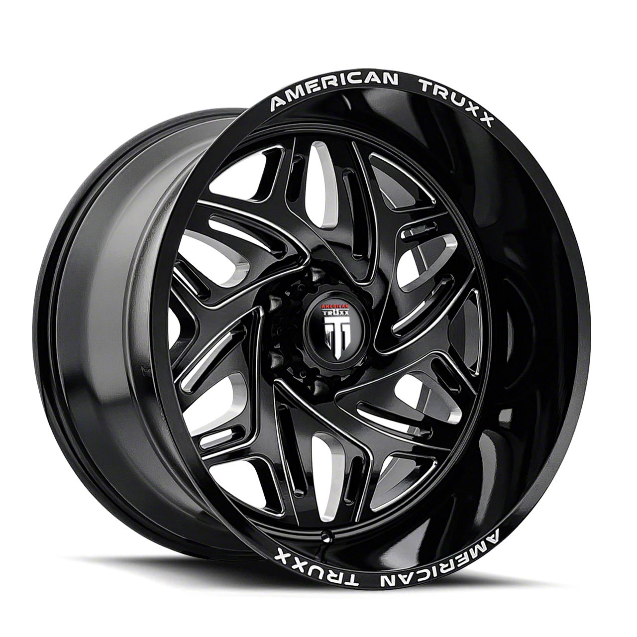 American Truxx Toyota 4-Runner Euphoria Gloss Black Milled 6-Lug Wheel ...