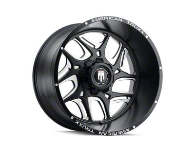 American Truxx Sweep Satin Black Milled 6-Lug Wheel; 24x14; -76mm Offset (10-24 4Runner)