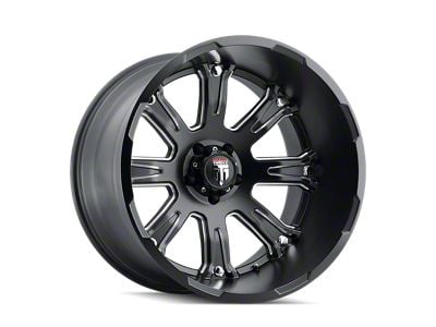 American Truxx Bomb Satin Black Milled 6-Lug Wheel; 20x12; -44mm Offset (22-25 Bronco Raptor)