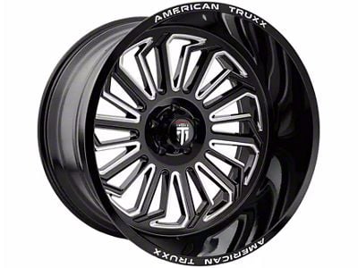 American Truxx Butcher Gloss Black Milled 6-Lug Wheel; 20x10; -24mm Offset (22-24 Bronco Raptor)