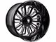 American Truxx Butcher Gloss Black Milled 6-Lug Wheel; 20x10; -24mm Offset (22-24 Bronco Raptor)