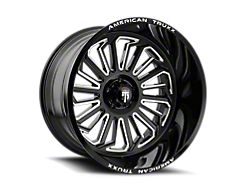 American Truxx Butcher Gloss Black Milled 6-Lug Wheel; 20x12; -25mm Offset (21-24 Bronco, Excluding Raptor)