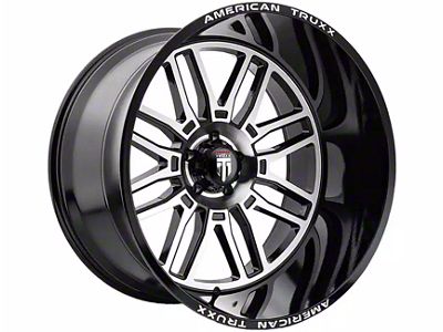 American Truxx Restless Gloss Black Machined 6-Lug Wheel; 20x10; -25mm Offset (22-24 Bronco Raptor)