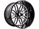 American Truxx Restless Gloss Black Machined 6-Lug Wheel; 20x10; -25mm Offset (22-24 Bronco Raptor)