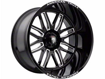 American Truxx Restless Gloss Black Milled 6-Lug Wheel; 20x10; -25mm Offset (22-24 Bronco Raptor)