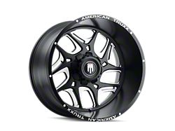 American Truxx Sweep Satin Black Milled 6-Lug Wheel; 24x14; -76mm Offset (21-24 Bronco, Excluding Raptor)