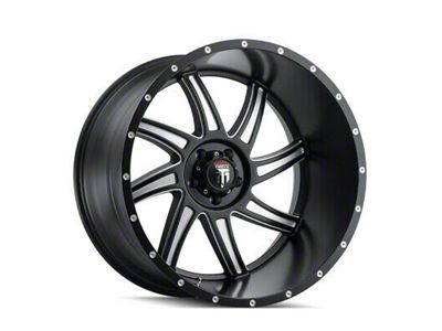 American Truxx Vortex Gloss Black Milled 6-Lug Wheel; 20x10; -24mm Offset (21-24 Bronco, Excluding Raptor)