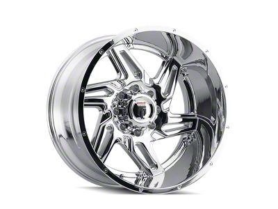 American Truxx Spurs Chrome Wheel; 24x14; -76mm Offset (20-24 Jeep Gladiator JT)