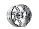 American Truxx Spurs Chrome Wheel; 24x14; -76mm Offset (20-24 Jeep Gladiator JT)