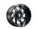 American Truxx Spyder Satin Black Milled Wheel; 22x14; -76mm Offset (22-24 Jeep Grand Cherokee WL)