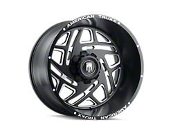 American Truxx Cosmos Satin Black Milled Wheel; 22x12; -44mm Offset (99-04 Jeep Grand Cherokee WJ)